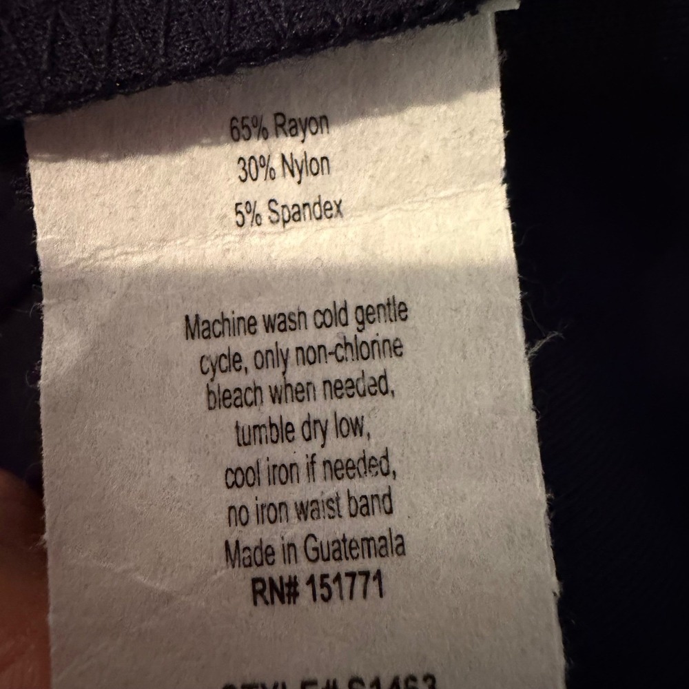 Gilli Donnie Tie Front Stitch Fix Skirt Women's L Navy Career Classic Nautical - Picture 8 of 10